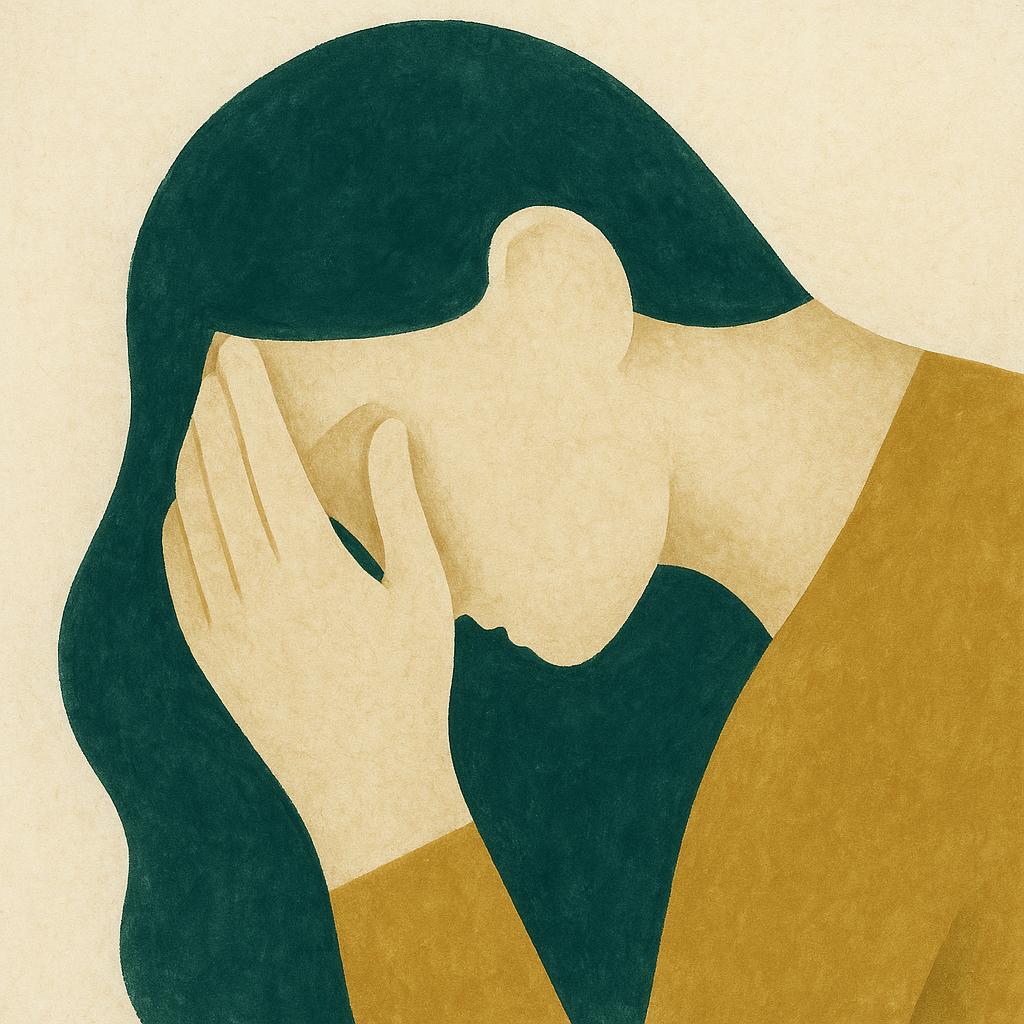 Ilustração editorial para o artigo: Altas habilidades e burnout: quando a alta performance cobra a conta
