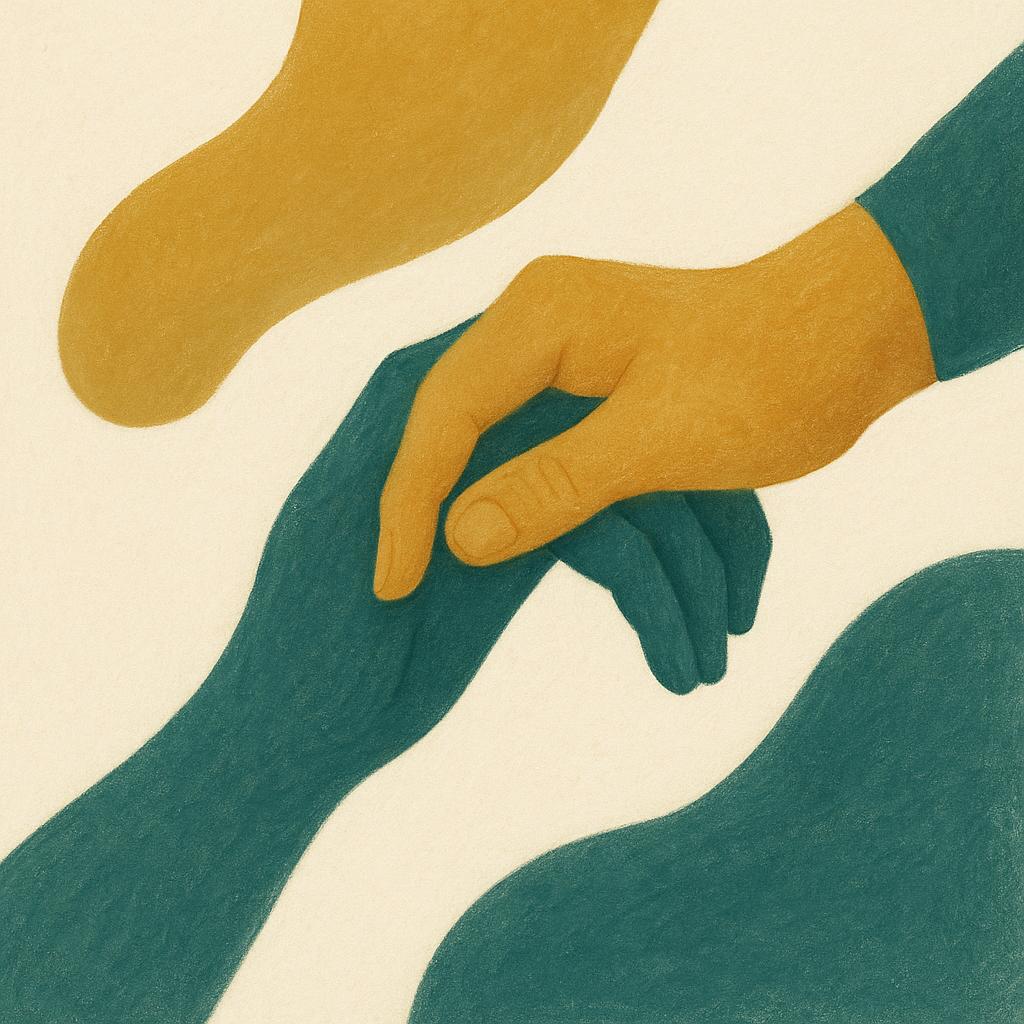 Ilustração editorial para o artigo: Autismo e relacionamento amoroso na vida adulta