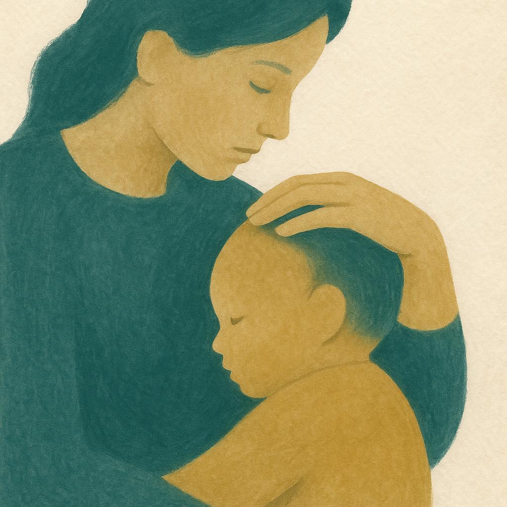 Ilustração editorial para o artigo: Ser mãe ou pai autista: desafios reais e forças