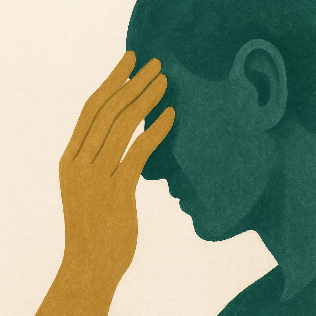 Ilustração editorial para o artigo: Burnout no trabalho: sinais clínicos antes do afastamento