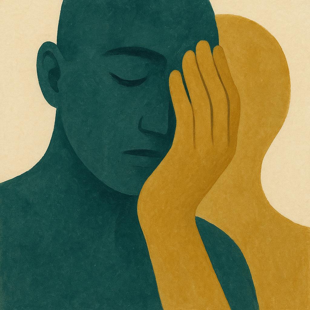 Ilustração editorial para o artigo: Diagnóstico tardio de TDAH: por que ninguém viu antes?