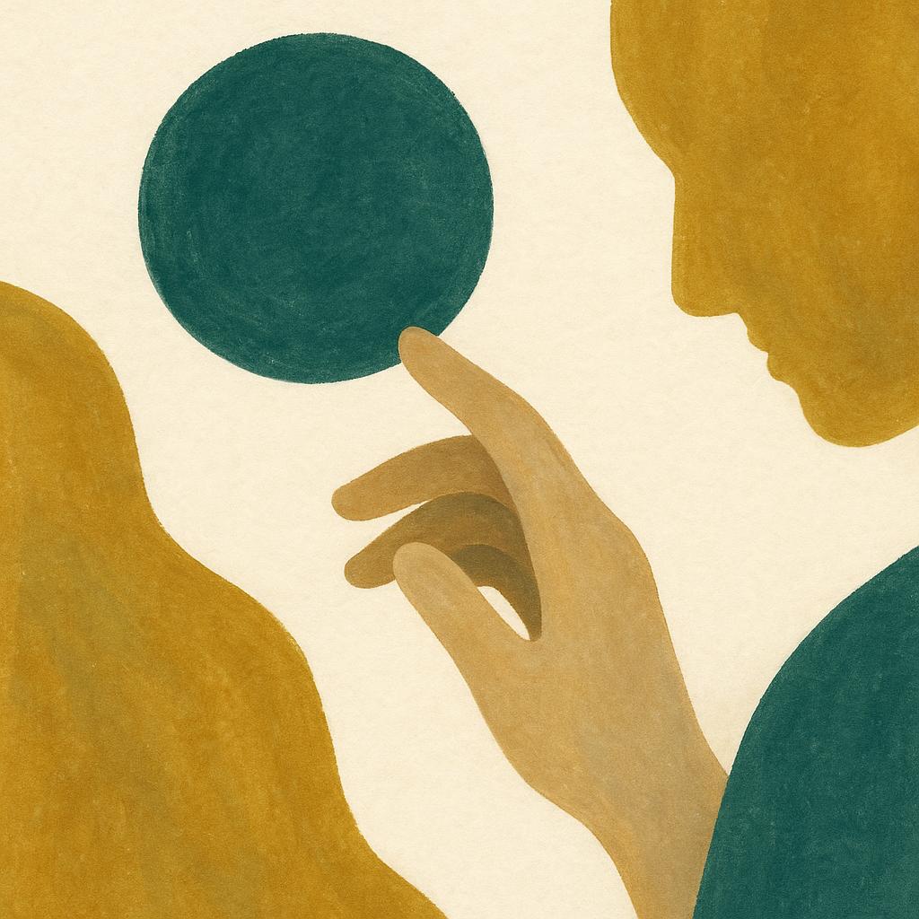 Ilustração editorial para o artigo: Interesses intensos no autismo: foco como força