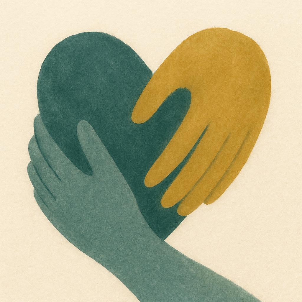 Ilustração editorial para o artigo: Neurodivergência e relacionamentos: por que amar pesa diferente