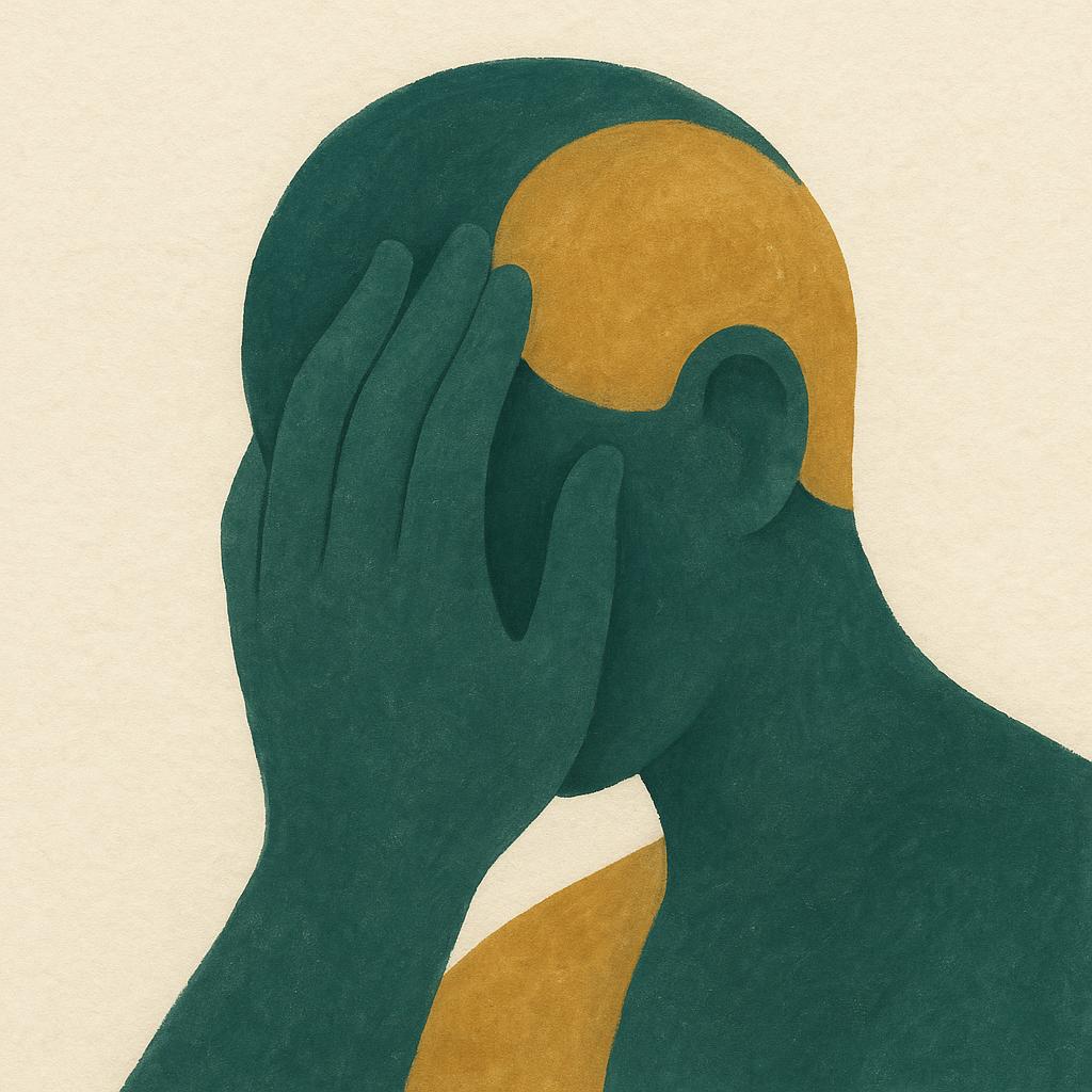 Ilustração editorial para o artigo: Gestor intermediário: o elo que mais adoece na empresa