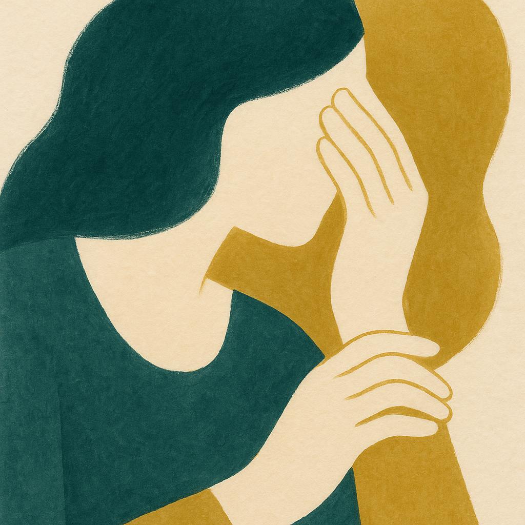 Ilustração editorial para o artigo: TDAH em mulheres: onde os sinais se esconderam?