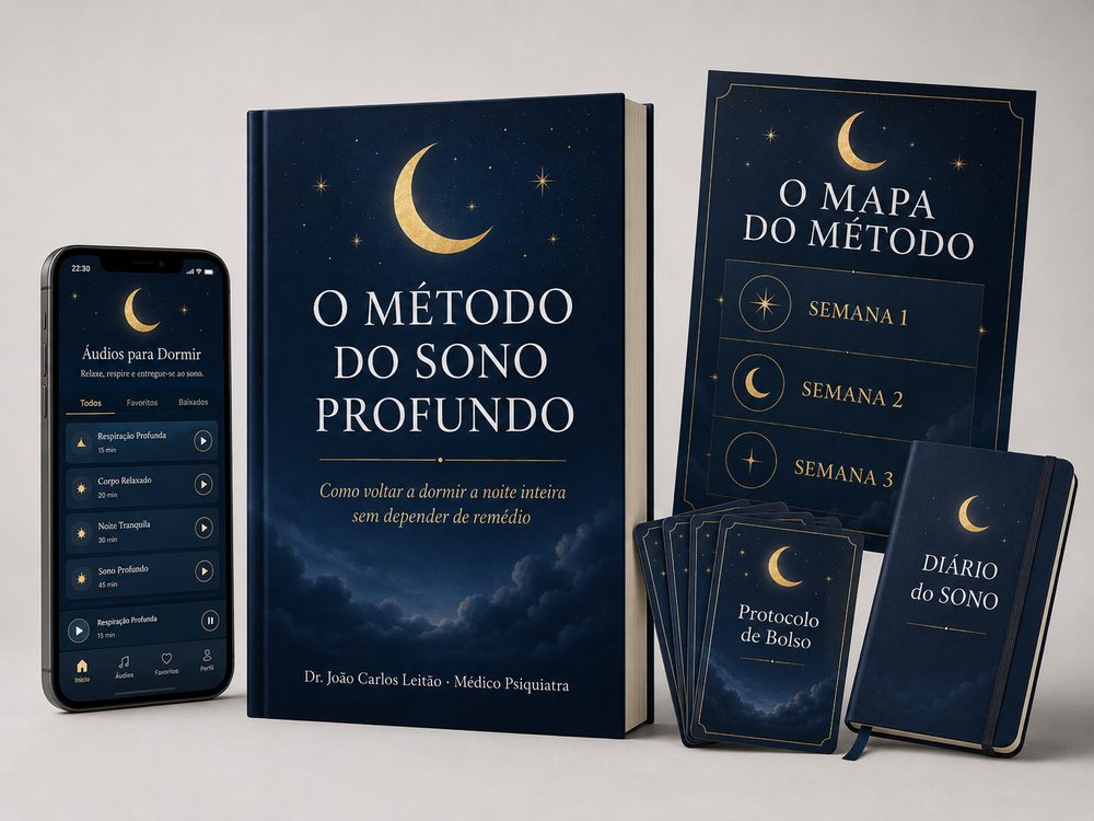 O pacote completo: livro, áudios, mapa, protocolo e diário